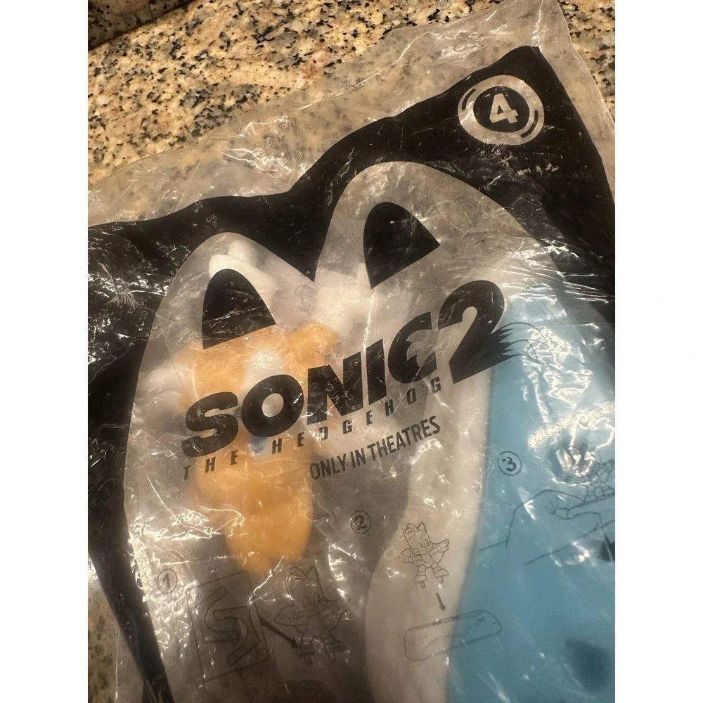 McDonald's Happy Meal Sonic 2 The Hedgehog Toy Figure #4 2022‎ New Bagged Promo